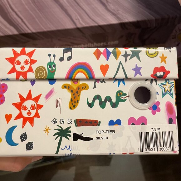 NIB Jeffrey Campbell Top Tier Silver Ballet Pump 7.5 - Picture 2 of 3